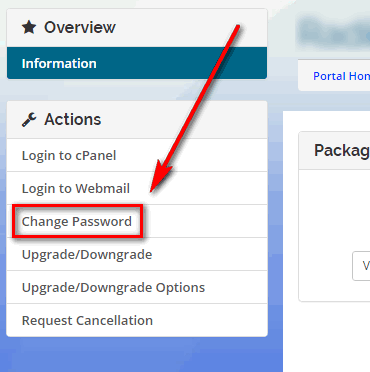 Change cPanel Password