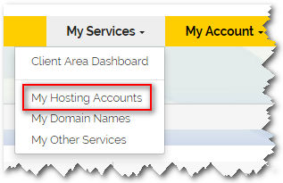 My Services - My Hosting Accounts