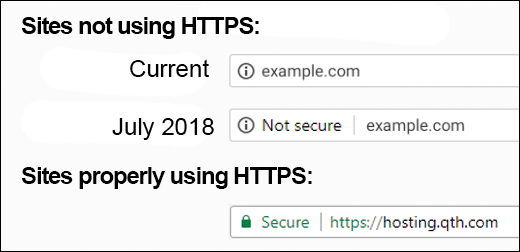 Chrome not Secure